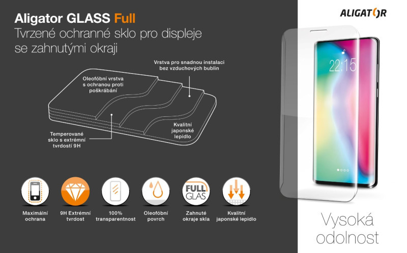 Aligator sklo GLASS FULL Xiaomi Not 14 Pro/ Pro+ 