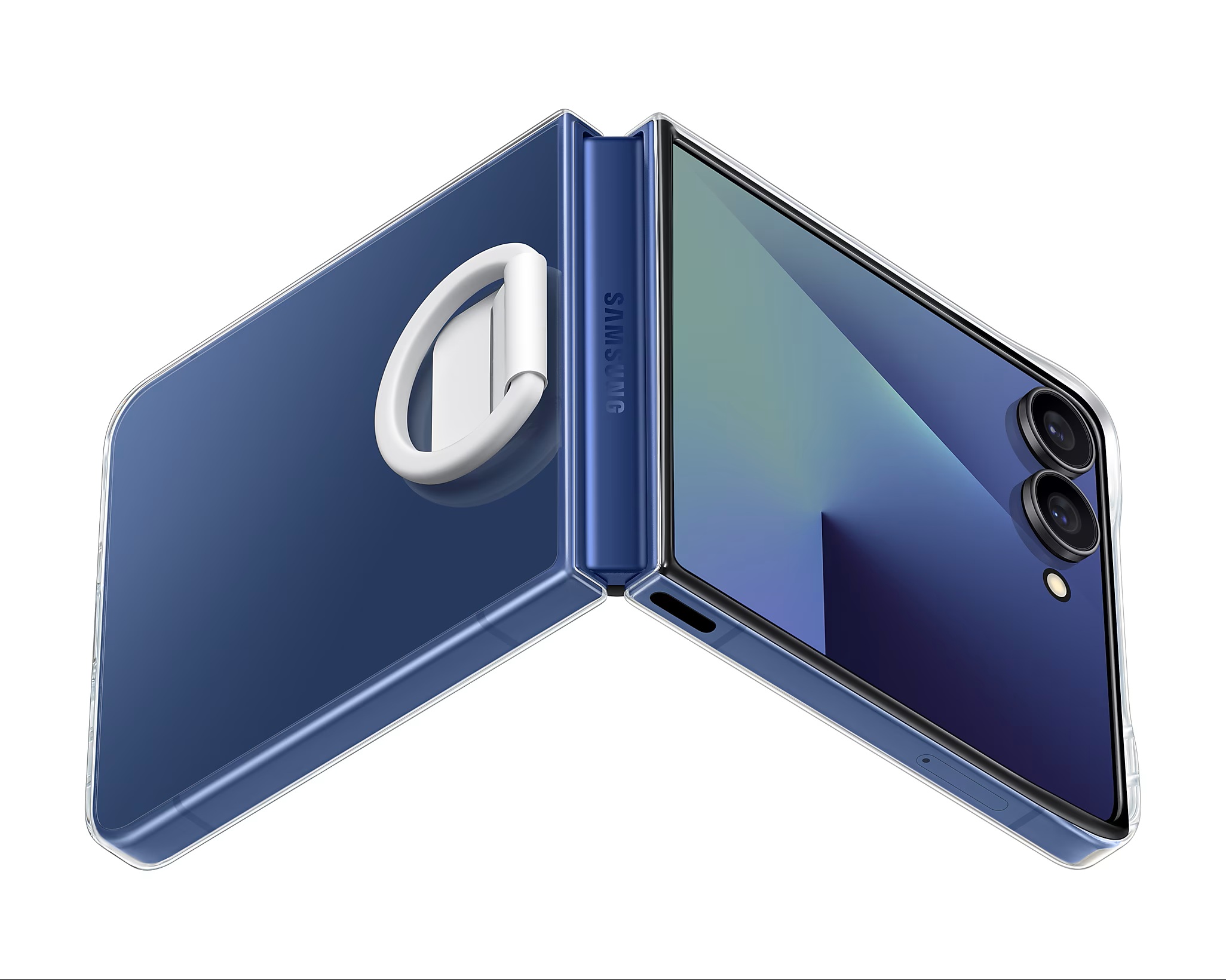 Samsung Zadný kryt s držiakom na prst Flip7 Transparent 