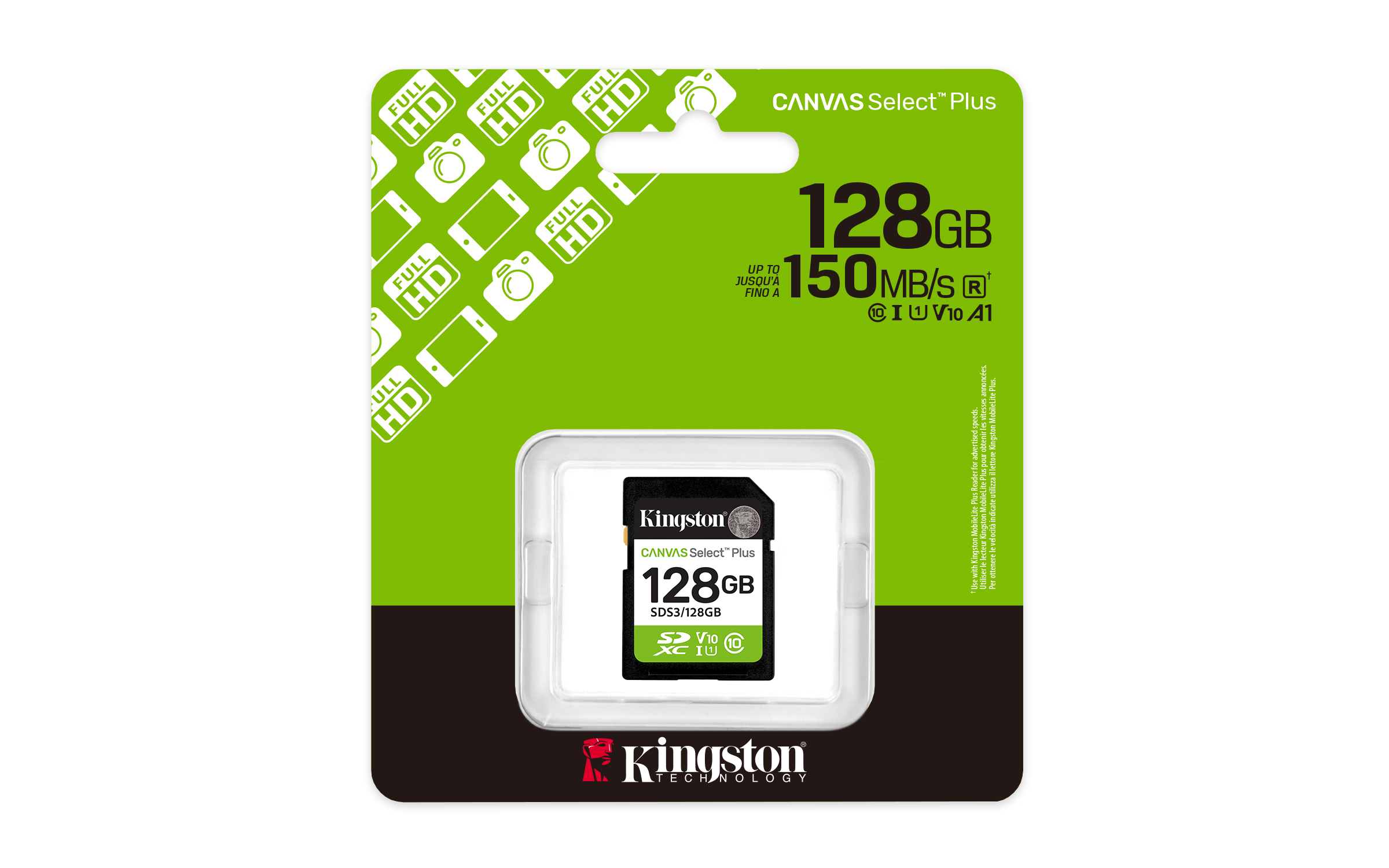 Kingston Canvas Select Plus/ SDXC/ 128GB/ UHS-I U1 / Class 10 