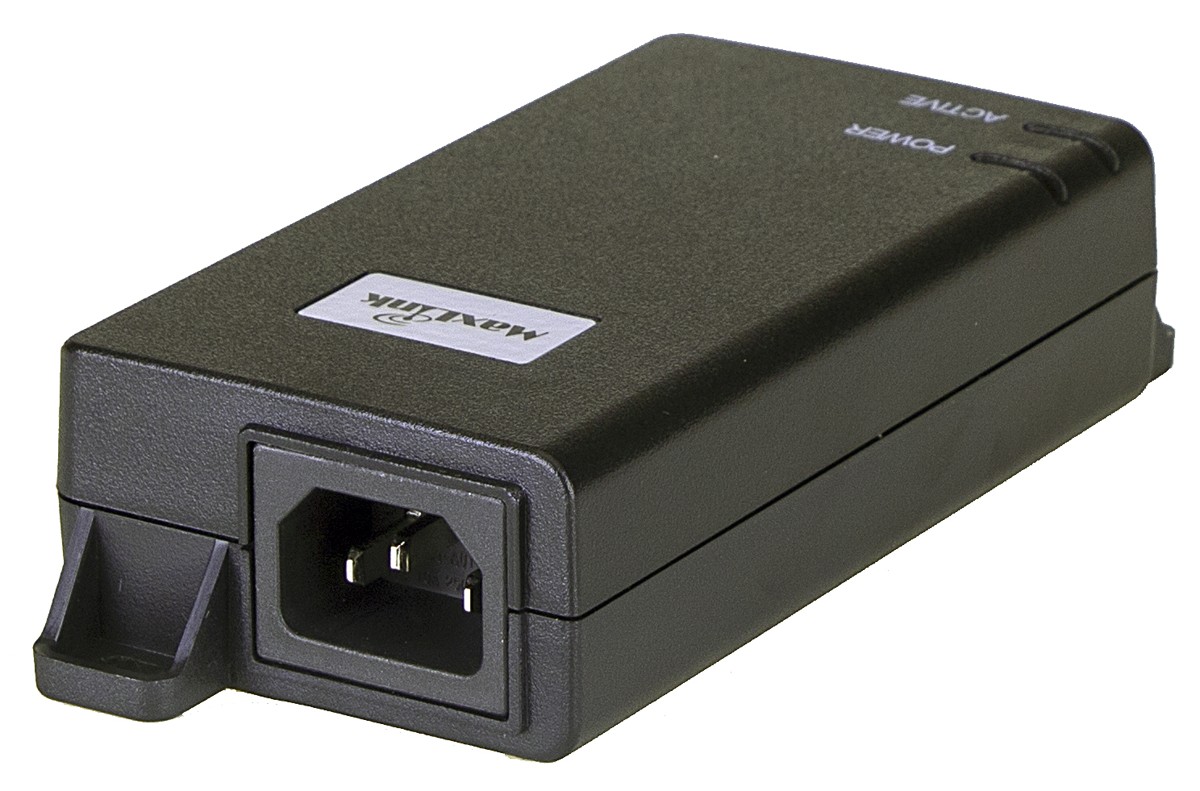 MaxLink MAXPI60-10G PoE injektor - 802.3af at, 52V, 580mA, 60W, 10Gbit 