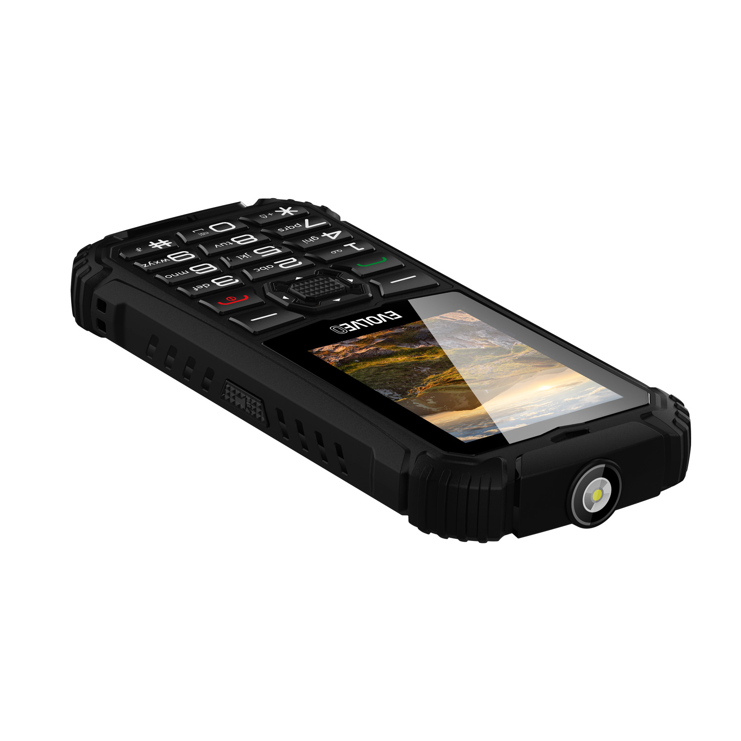 EVOLVEO StrongPhone Q1, vodotesný odolný Dual SIM telefón, čierny 