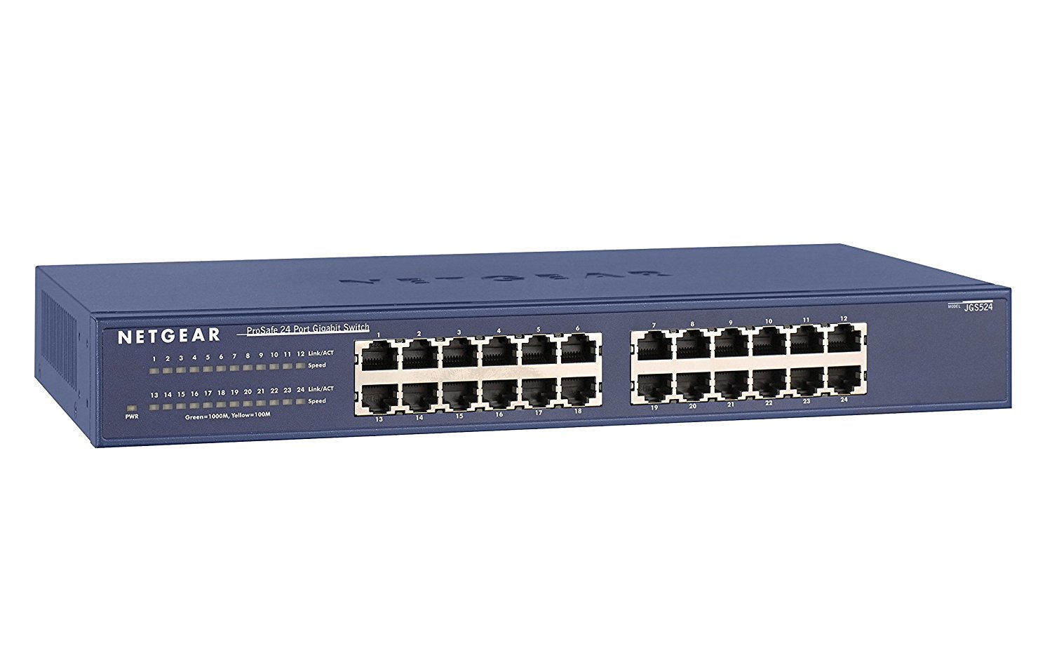 NETGEAR 24-port 10/ 100/ 1000Mbps Gigibit Ethernet, Unmanaged, JGS524 
