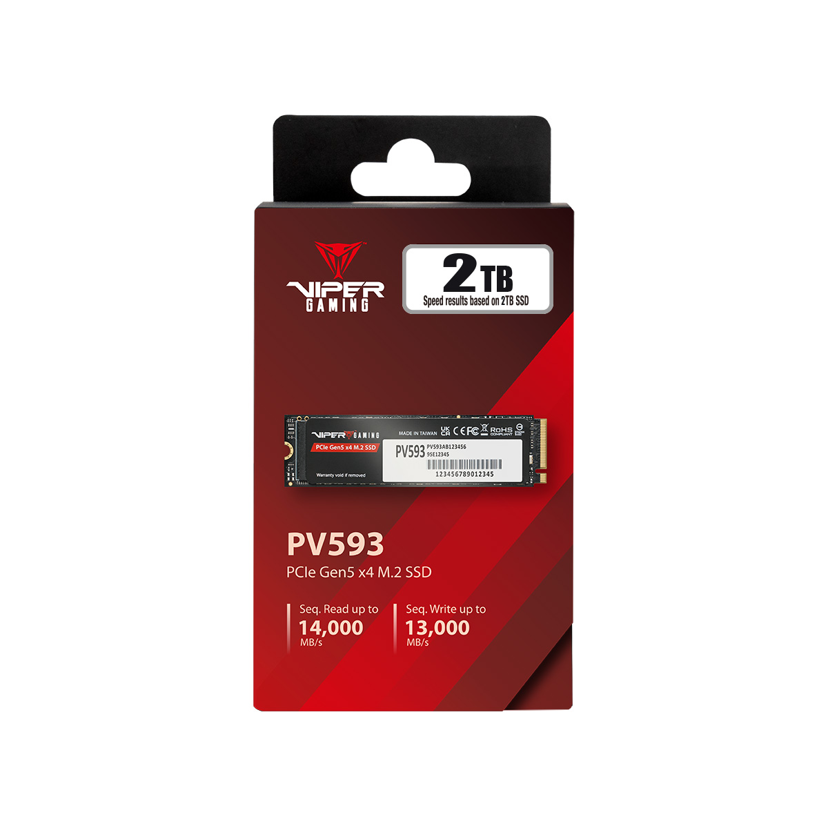 SSD 2TB PATRIOT PV593 M.2 2280 Gen5x4 