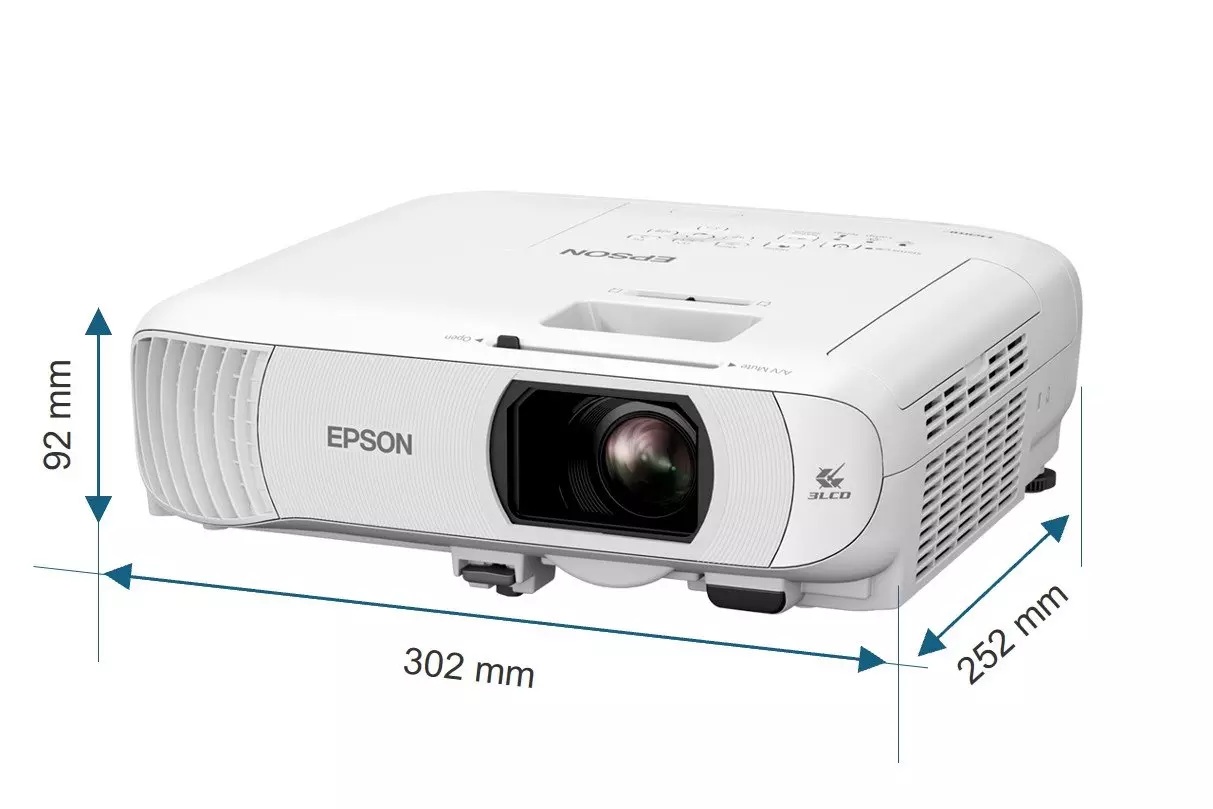 EPSON projektor EH-TW840, 1920x1080, 4000ANSI, 16.000:1, Miracast,  HDMI, USB, Wi-Fi REPRO 2W 