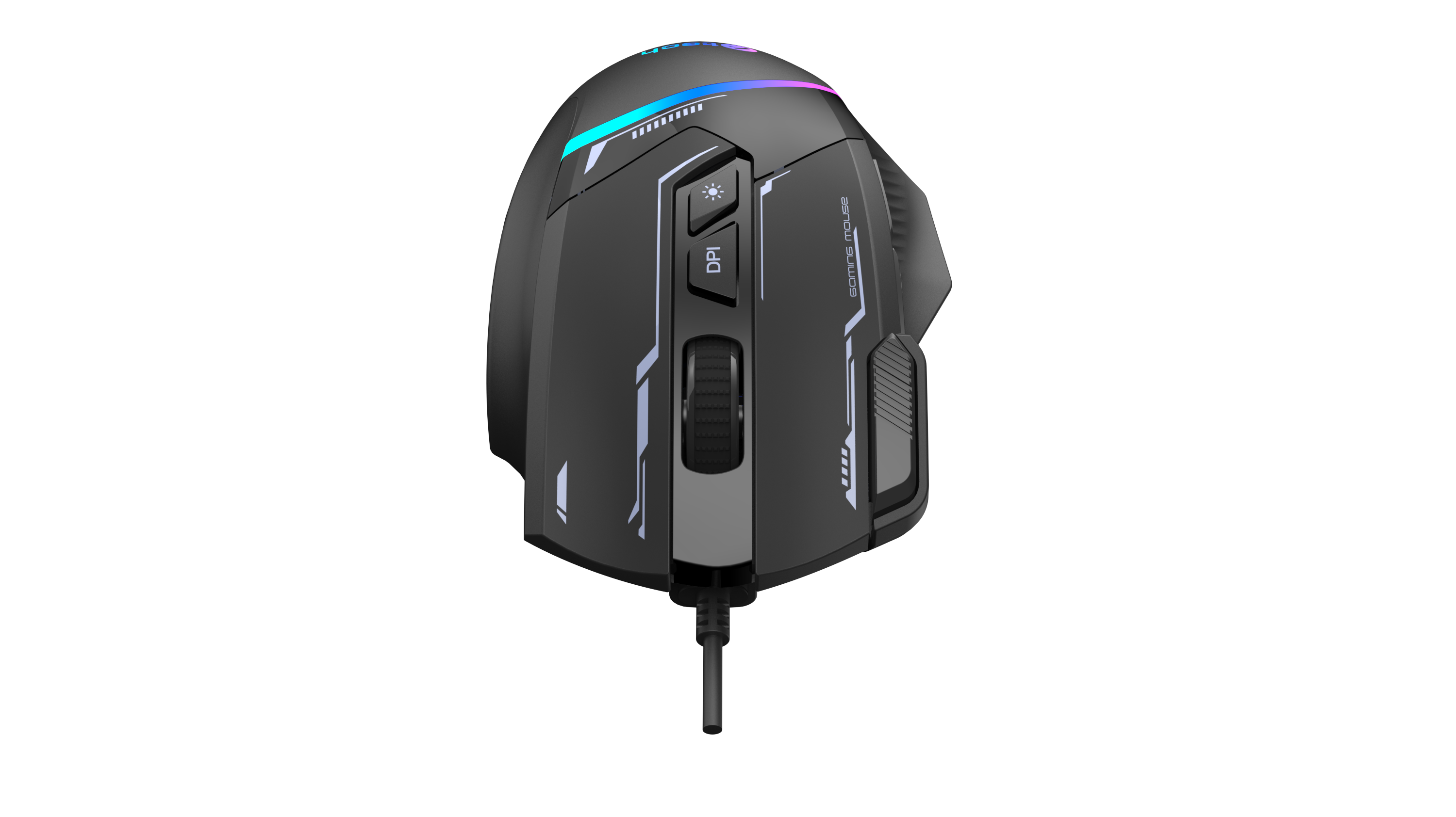 Herná myš C-TECH Zyra (GM-16), 7200 DPI, RGB, USB 