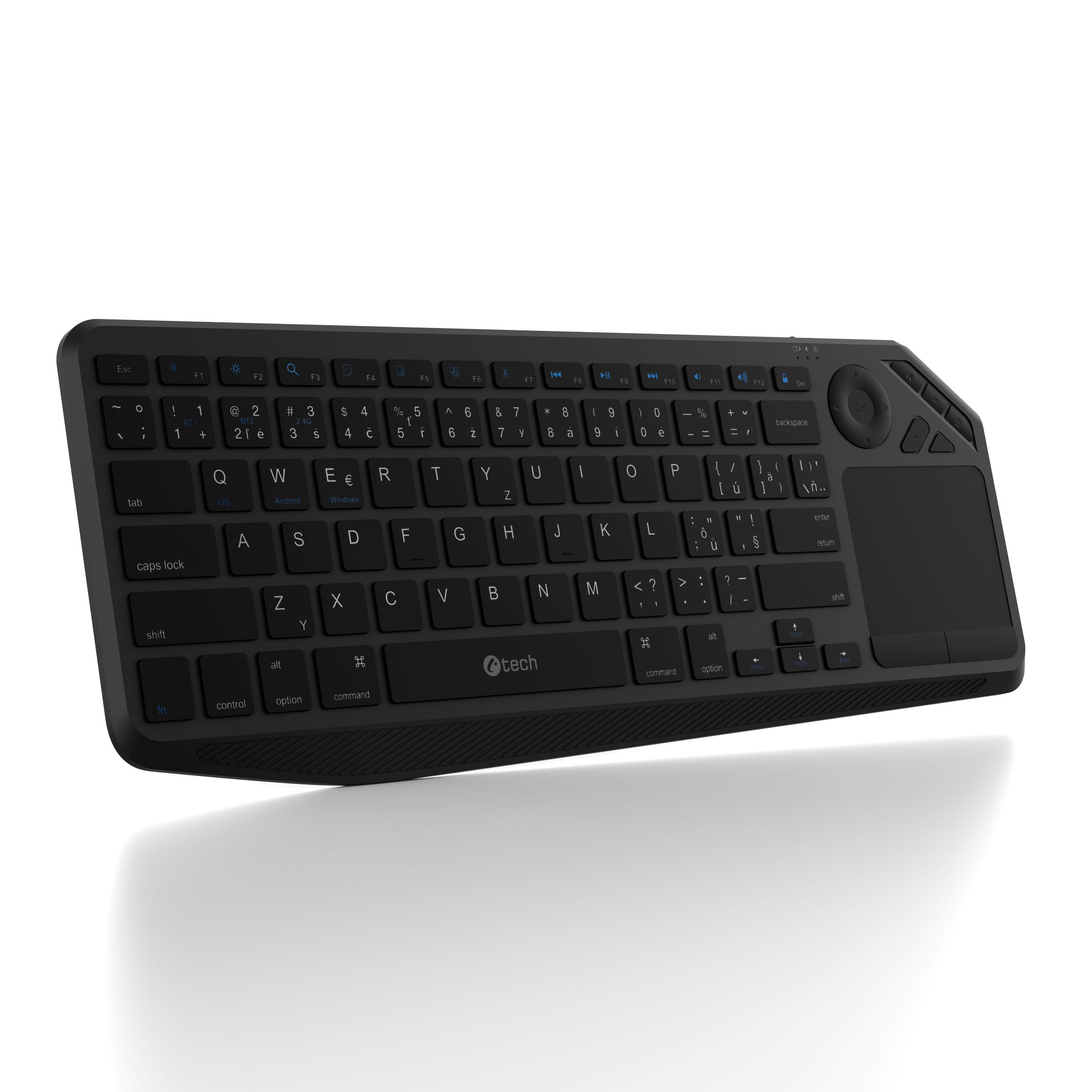 Klávesnica C-TECH WLTK-02, Dual, Touchpad 