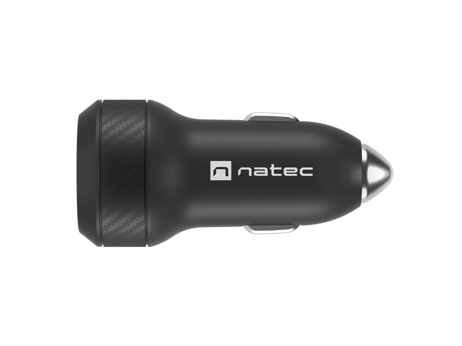 Natec nabíjačka do auta CONEY, 1XUSB, 1XUSB-C, 48W 