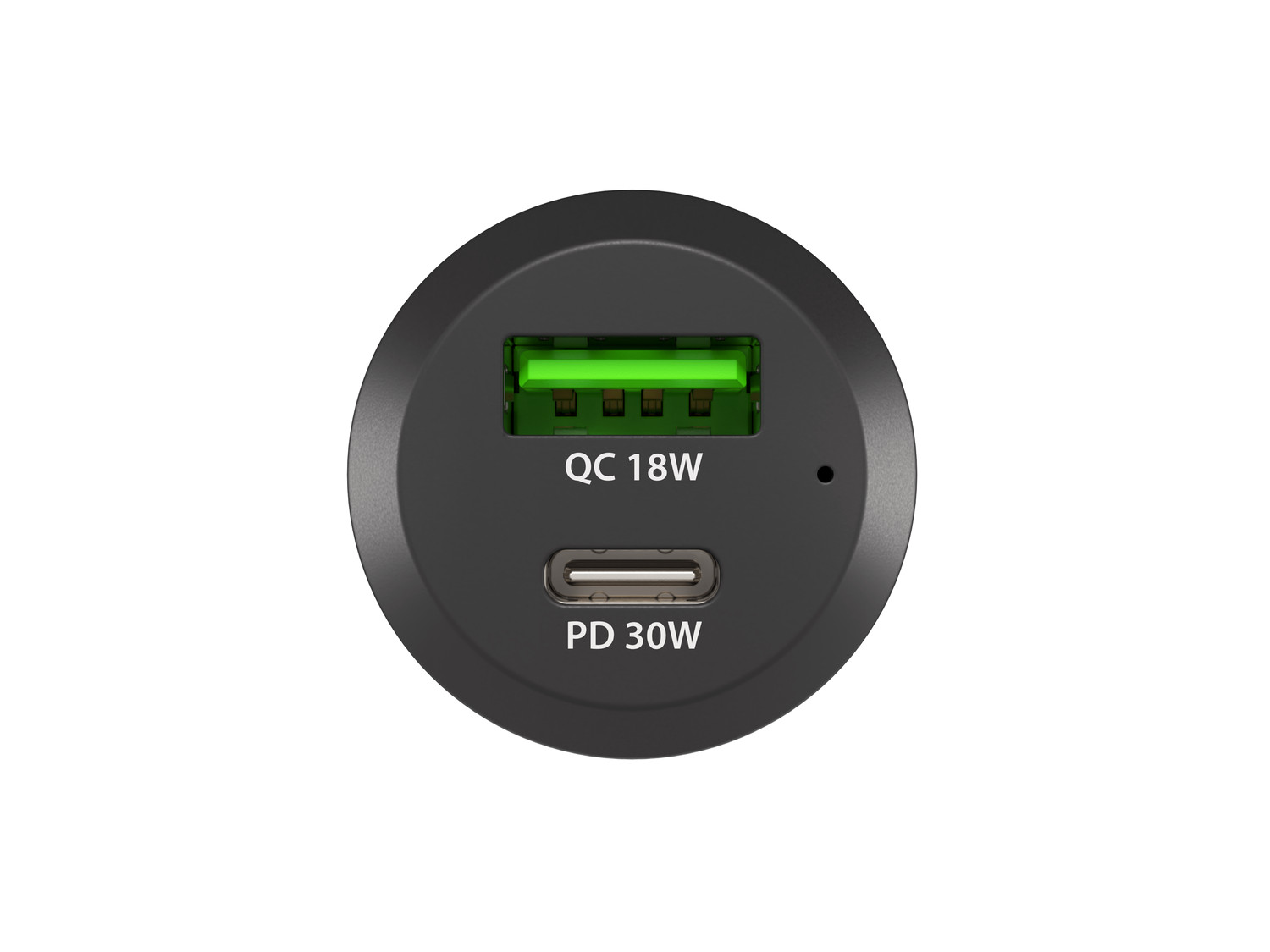 Natec nabíjačka do auta CONEY, 1XUSB, 1XUSB-C, 48W 