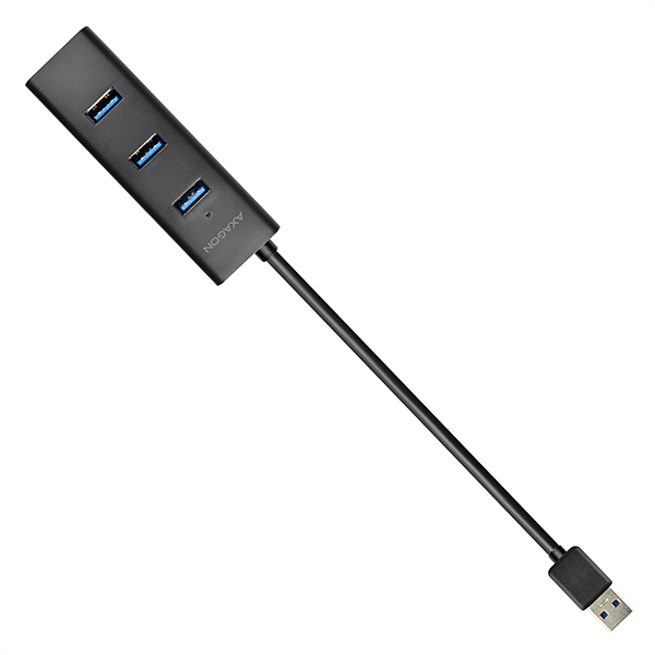 AXAGON HUE-S2B, 4x USB 3.0 CHARGING húb, micro USB napr. konektor, kábel USB-A 30cm 