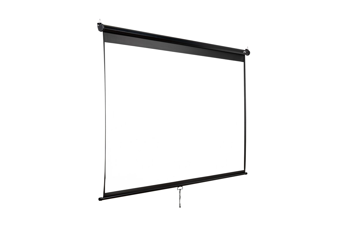 Nástenné projekčné plátno AVELI, 221x125cm (16:9) 100", čierny tubus 