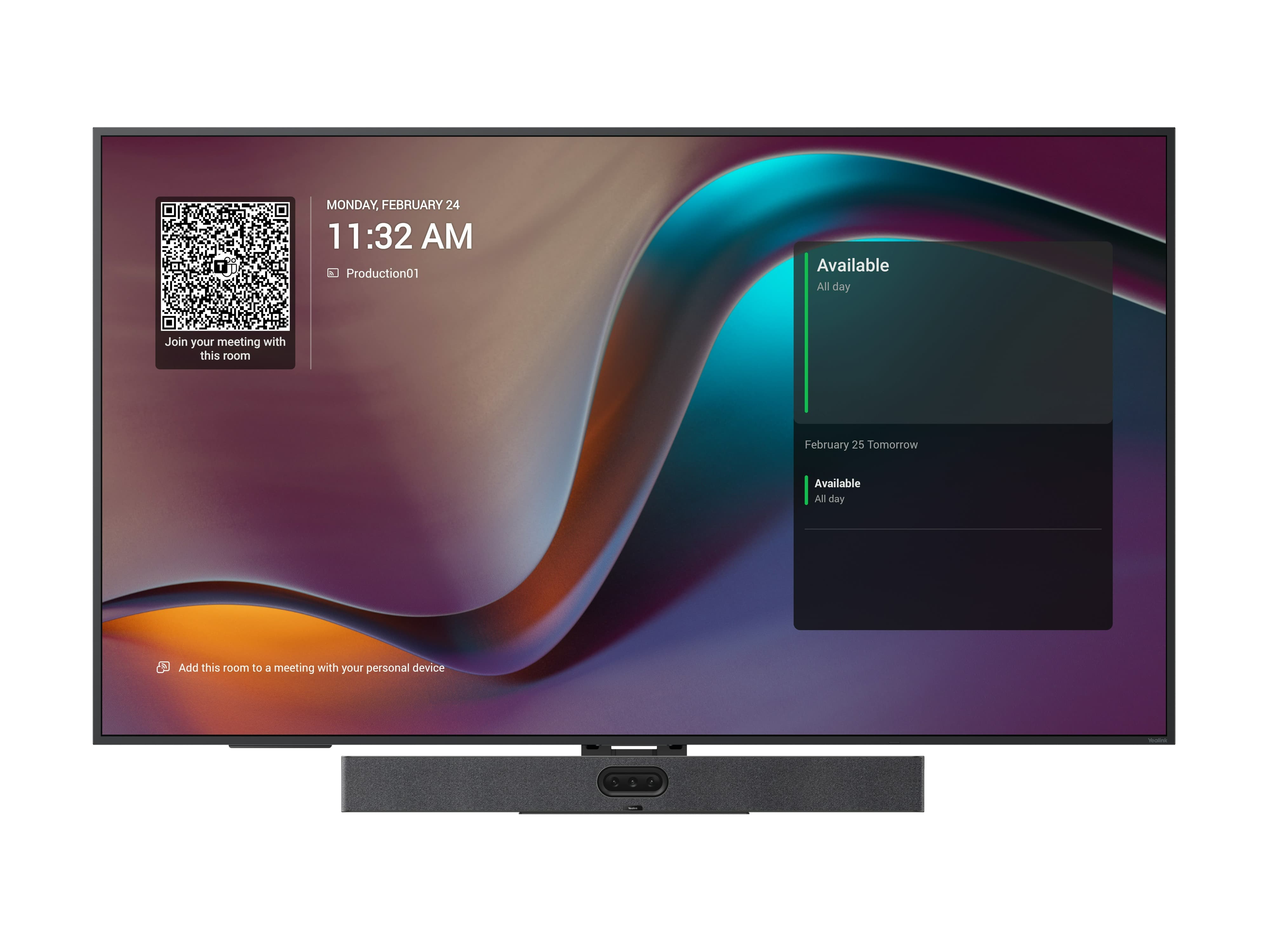 Yealink MeetingDisplay 65, Ultra HD, 4K, IPS,  
