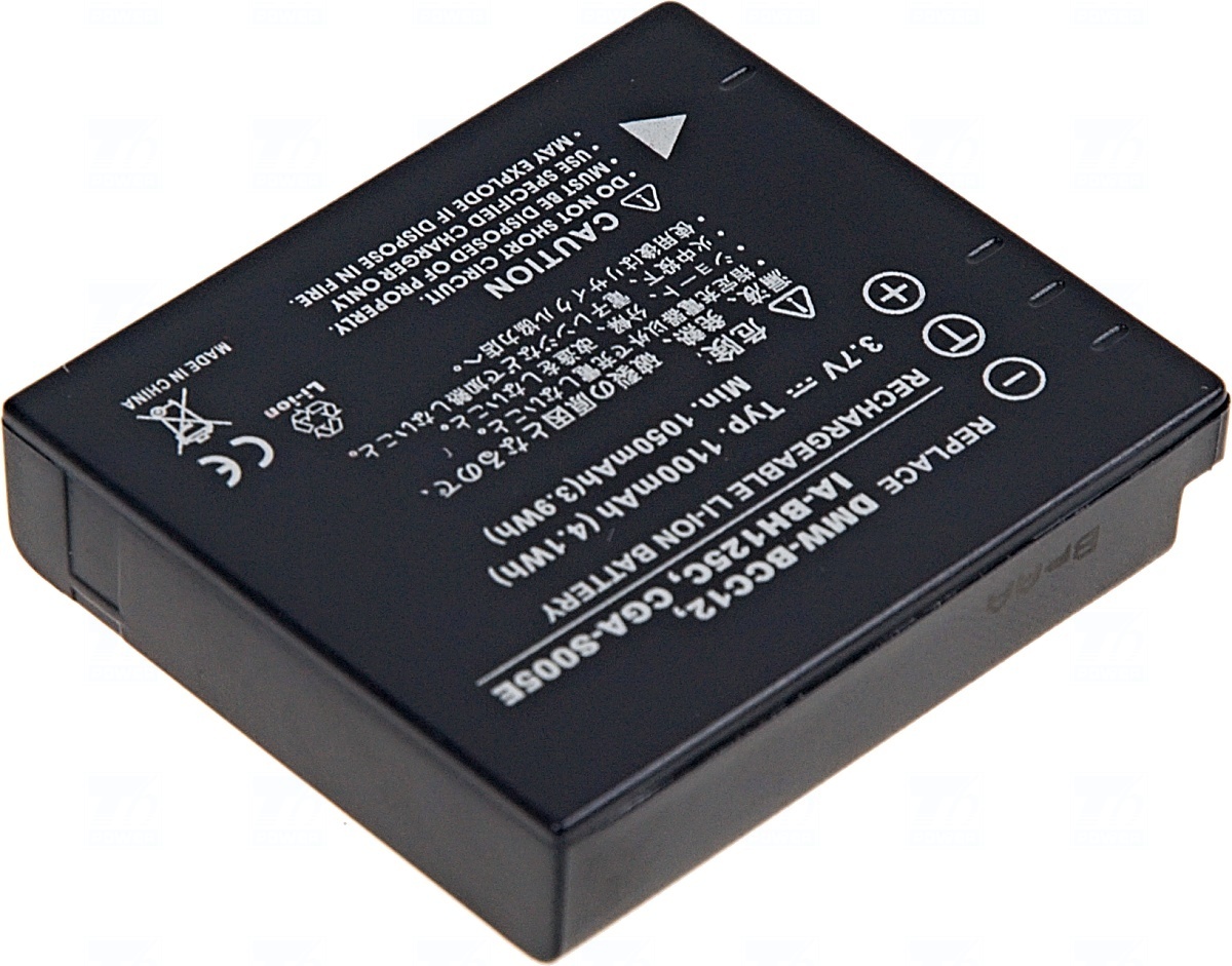 Baterie T6 power Samsung IA-BH125C, CGA-S005, D-Li106, DB-60, DB-65, DMW-BCC12, NP-70, 1100mAh 