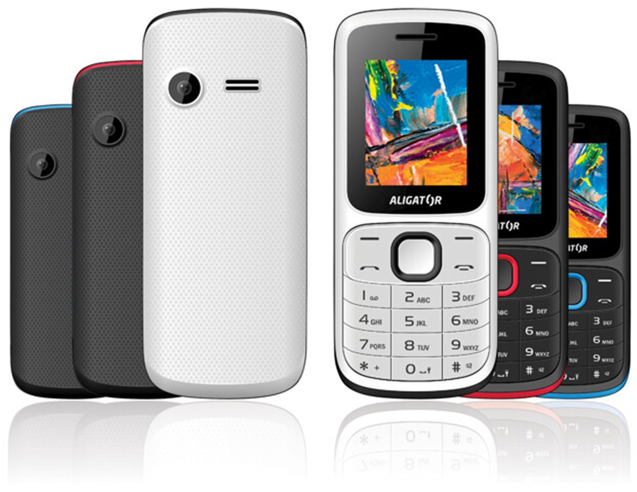 ALIGATOR D210 Dual sim bielo-čierny 