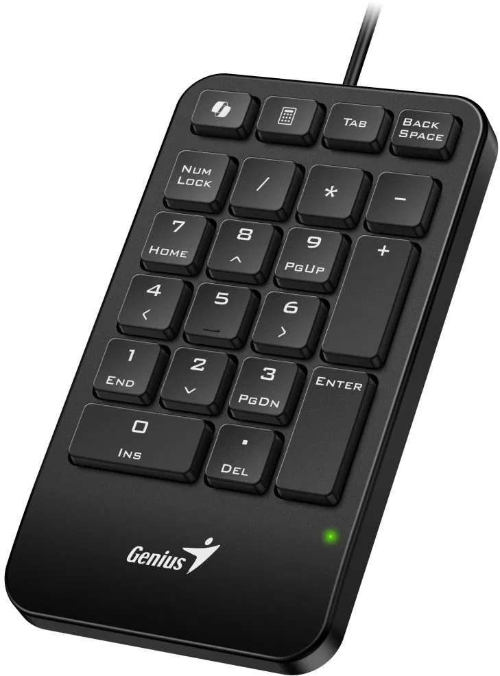 GENIUS Numerická klávesnice NumPad 125, Drátová USB-C, černá 