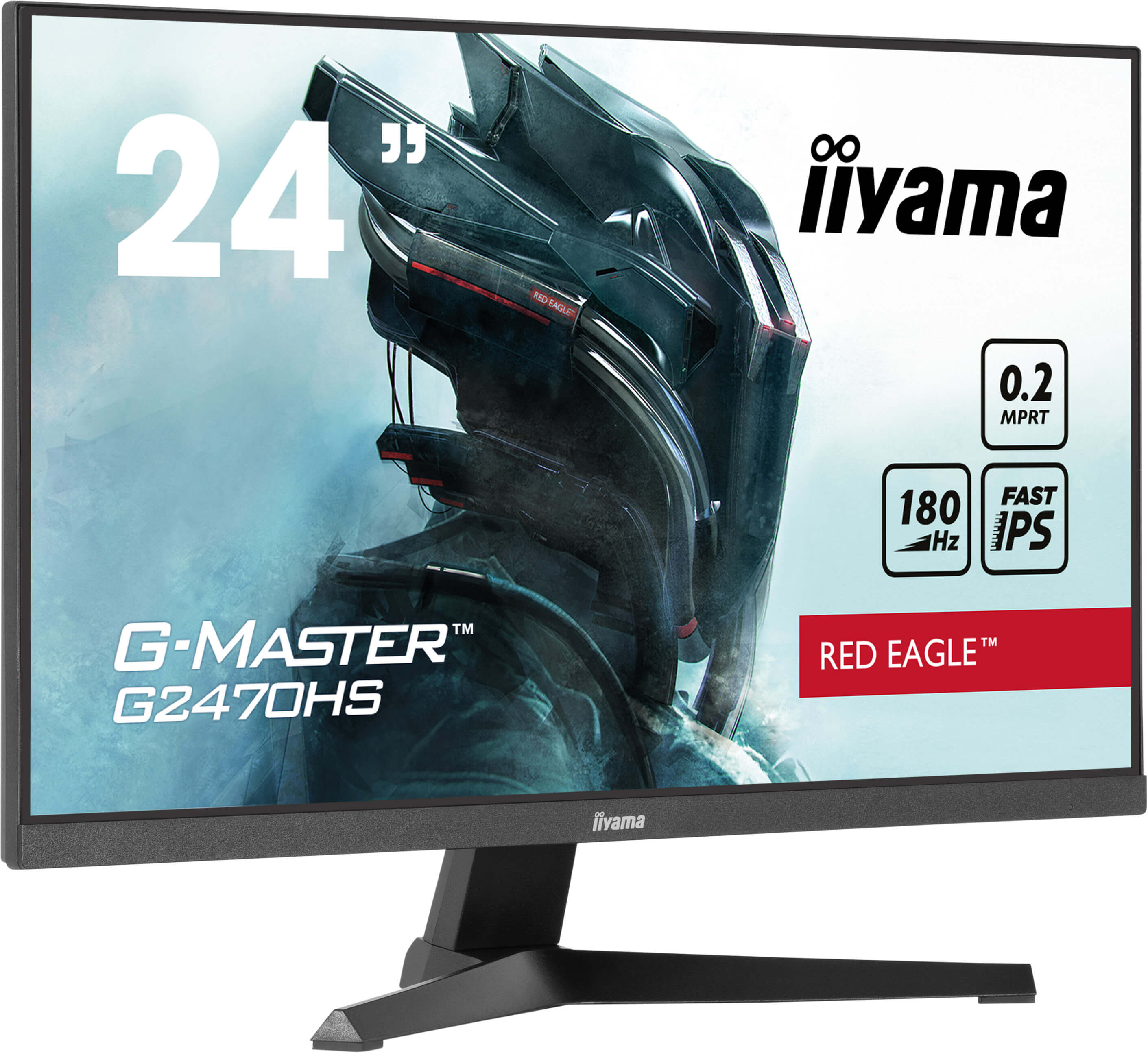 iiyama G-Master/ G2470HS-B1/ 23, 8"/ IPS/ FHD/ 180Hz/ 0, 2ms/ Black/ 3R 