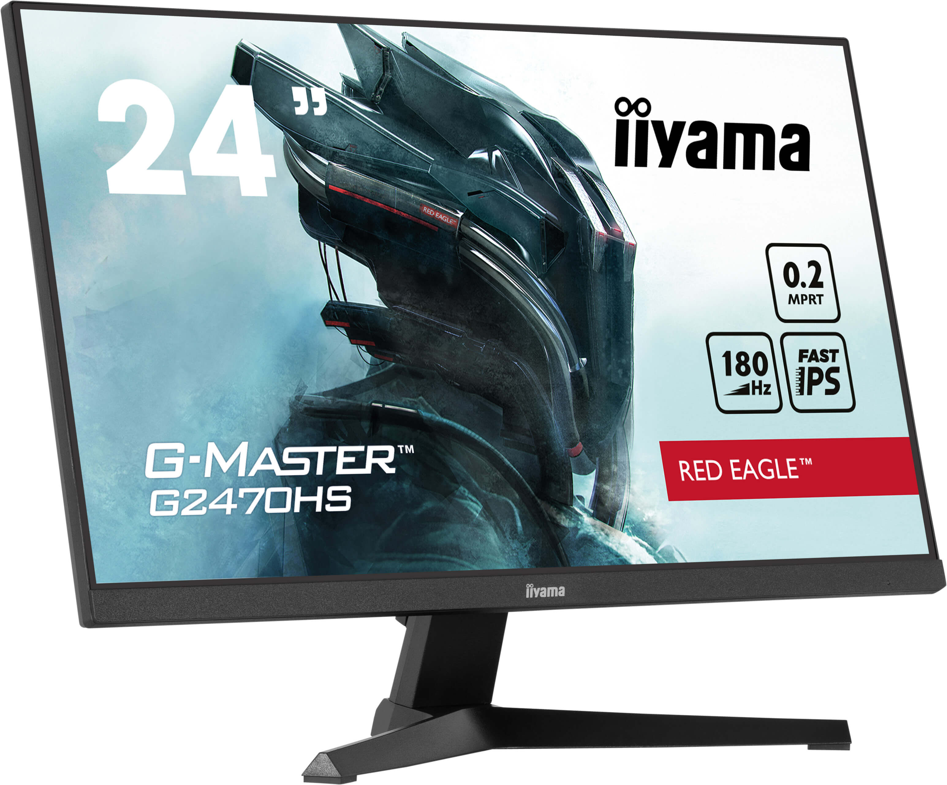 iiyama G-Master/ G2470HS-B1/ 23, 8"/ IPS/ FHD/ 180Hz/ 0, 2ms/ Black/ 3R 