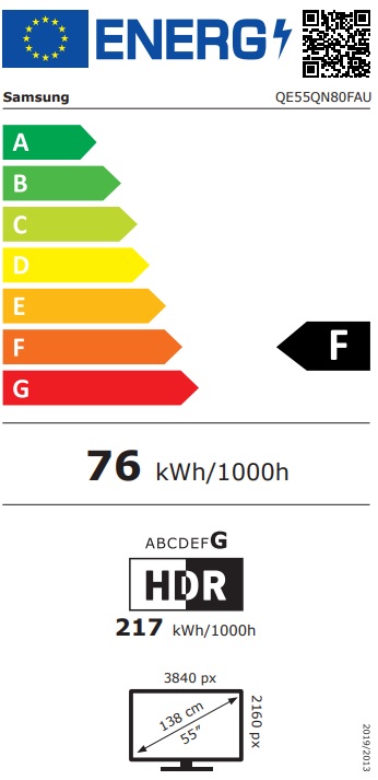 Samsung 55" NEO QLED QE55QN80F 