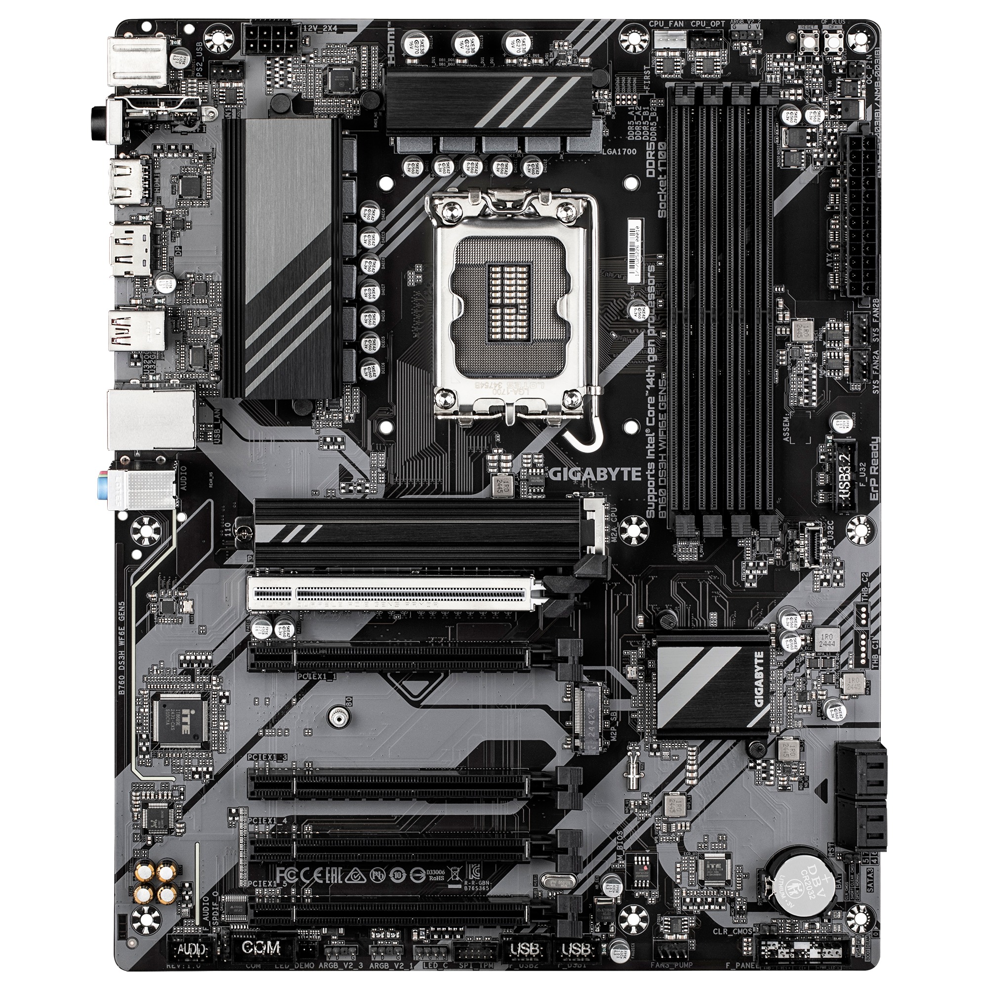GIGABYTE B760 DS3H WIFI6E GEN5/ LGA 1700/ ATX 