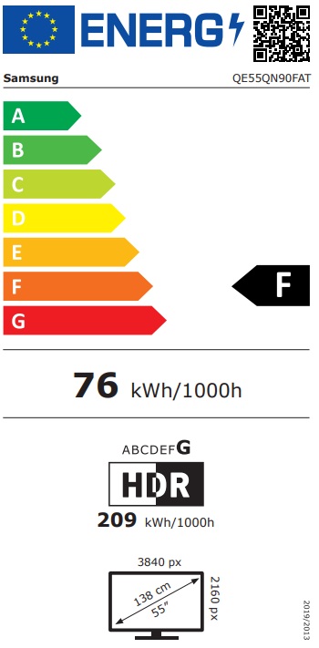 Samsung QE55QN90F 55" 4K UHD Čierna 