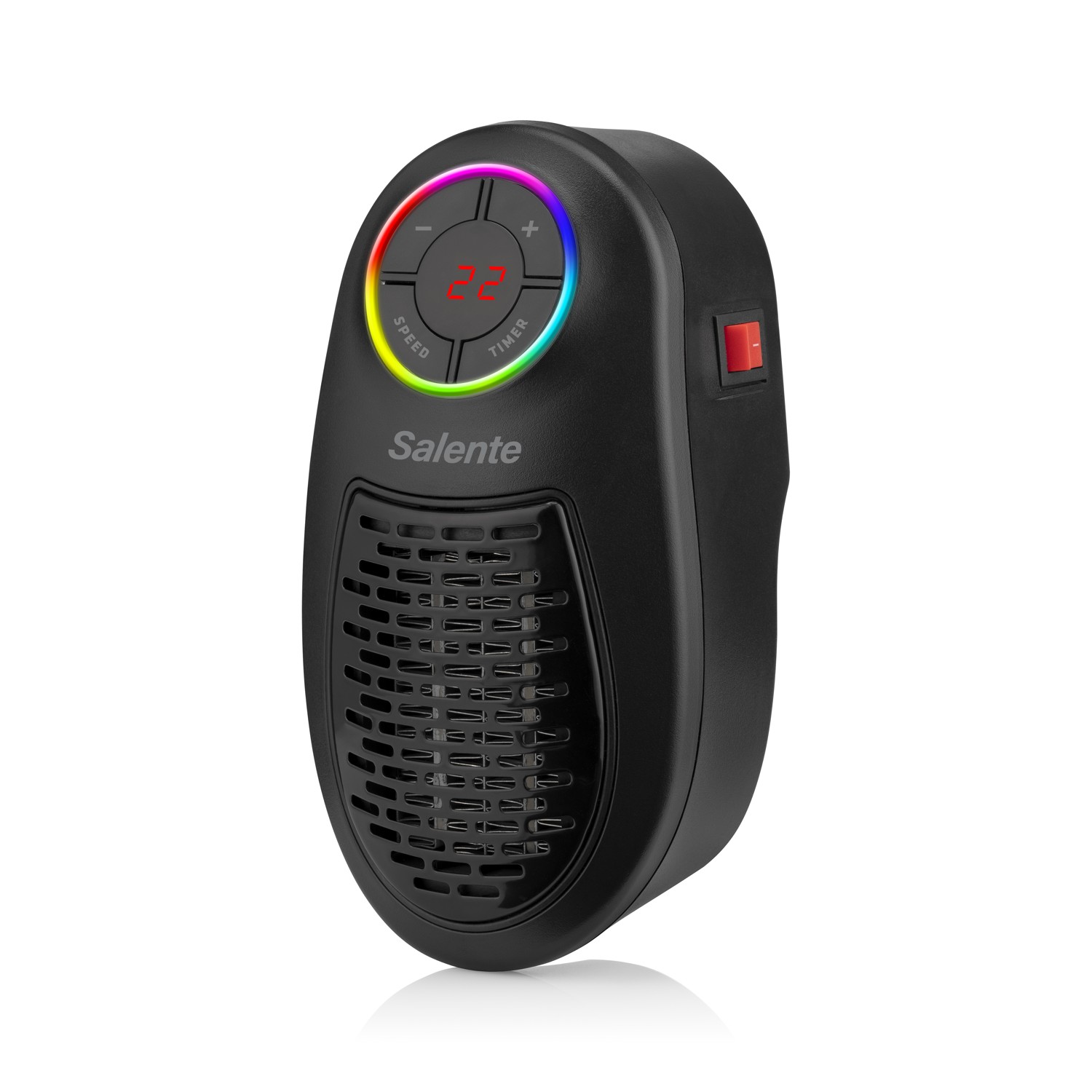 Salente HotHeat, teplovzdušný mini ventilátor, 500 W, čierny 