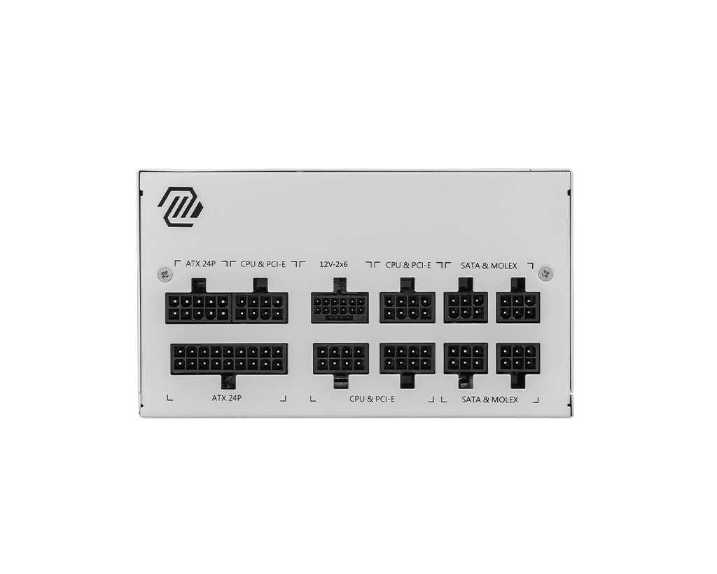 MSI zdroj MAG A850GL PCIE5 WHITE 80PLUS GOLD m 