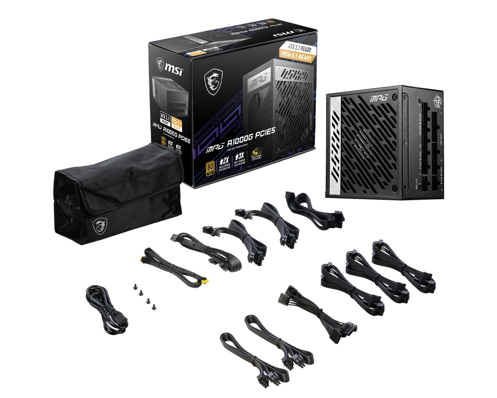 MSI zdroj MPG A1000G PCIE5 1000W 80PLUS GOLD m 