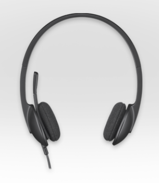 Logitech H340/ Stereo/ USB/ Drôt/ Čierna