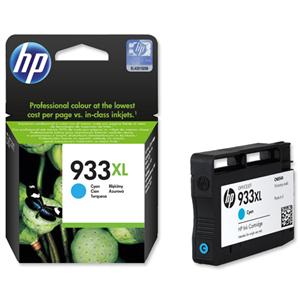 HP 933XL azúrová atramentová kazeta, CN054AE