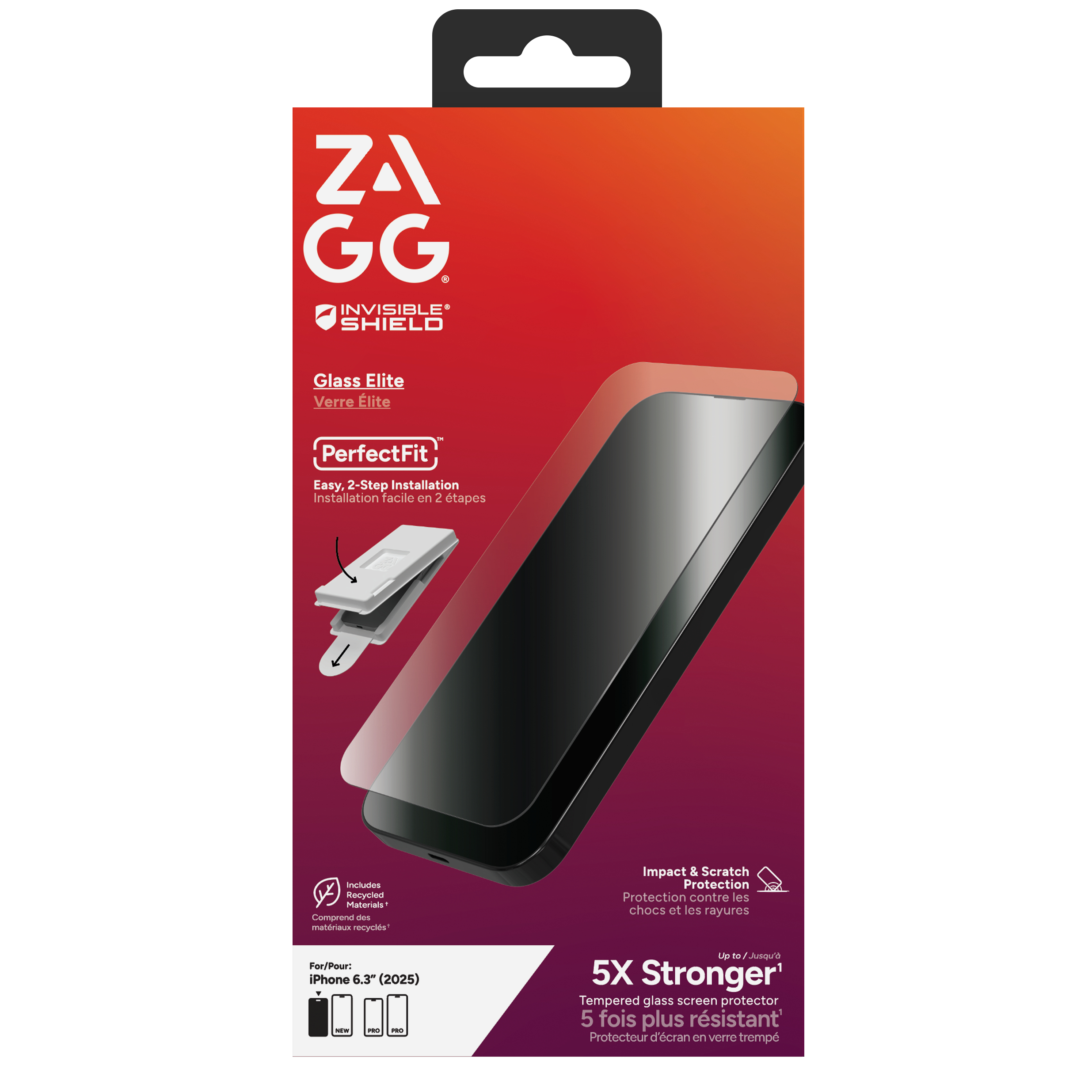 ZAGG Ochranné sklo Glass Elite pre Apple iPhone 17 