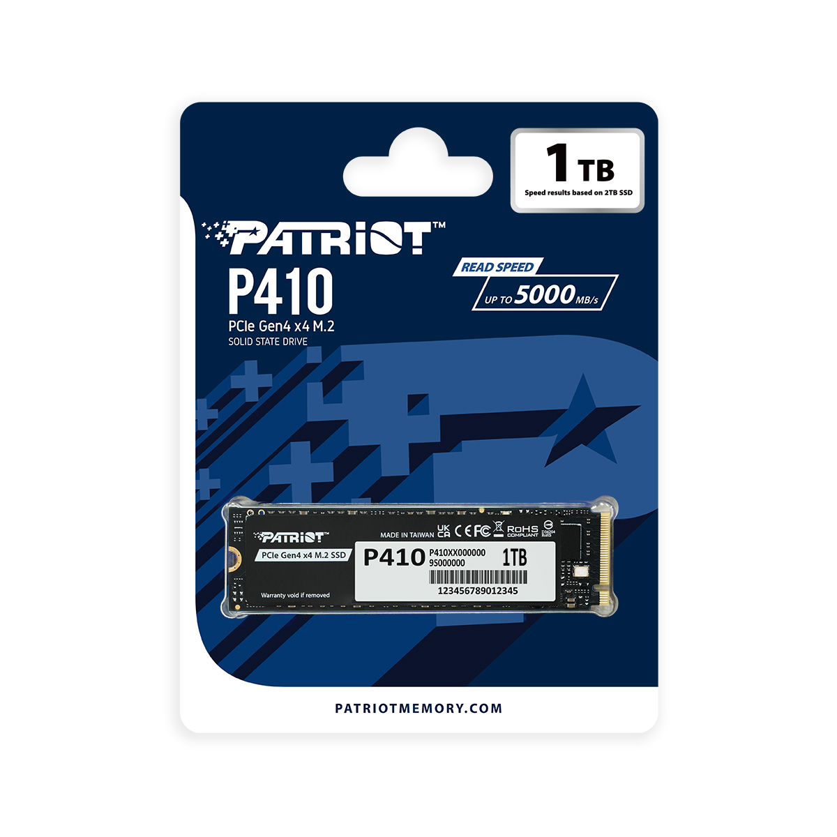 PATRIOT P410/ 1TB/ SSD/ M.2 NVMe/ 5R 
