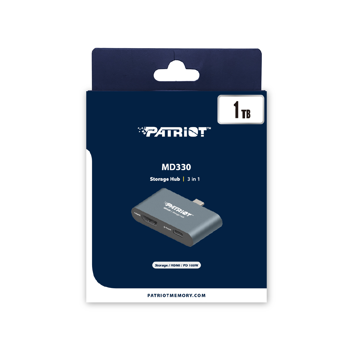1TB Patriot HUB + úložisko MD300 USB-C+ HDMI 