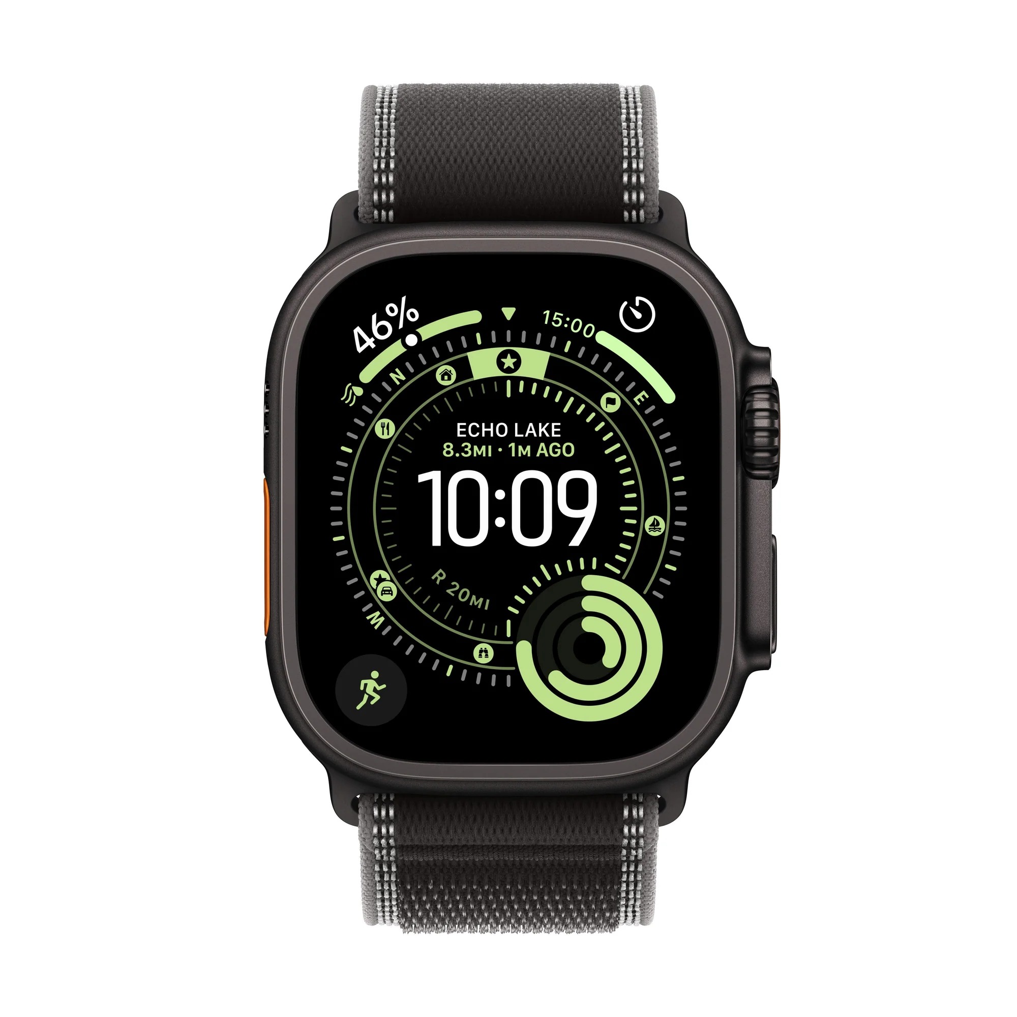 Apple Watch Ultra 3/ 49/ Elegant Band/ Black/ Charcoal 