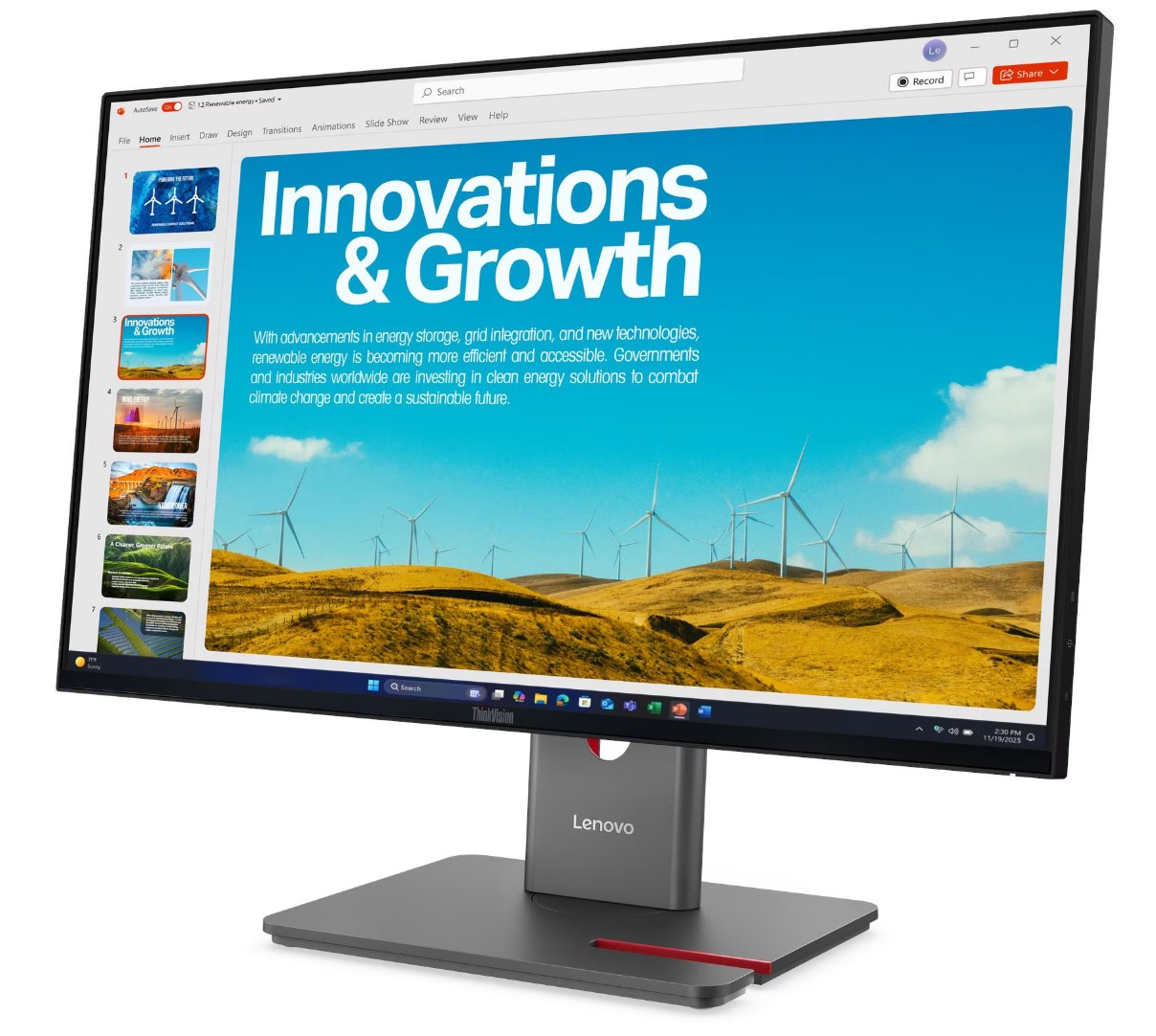 Lenovo ThinkVision/ P24QD-40/ 23, 8"/ IPS/ QHD/ 120Hz/ 4ms/ Čierna/ 3R 