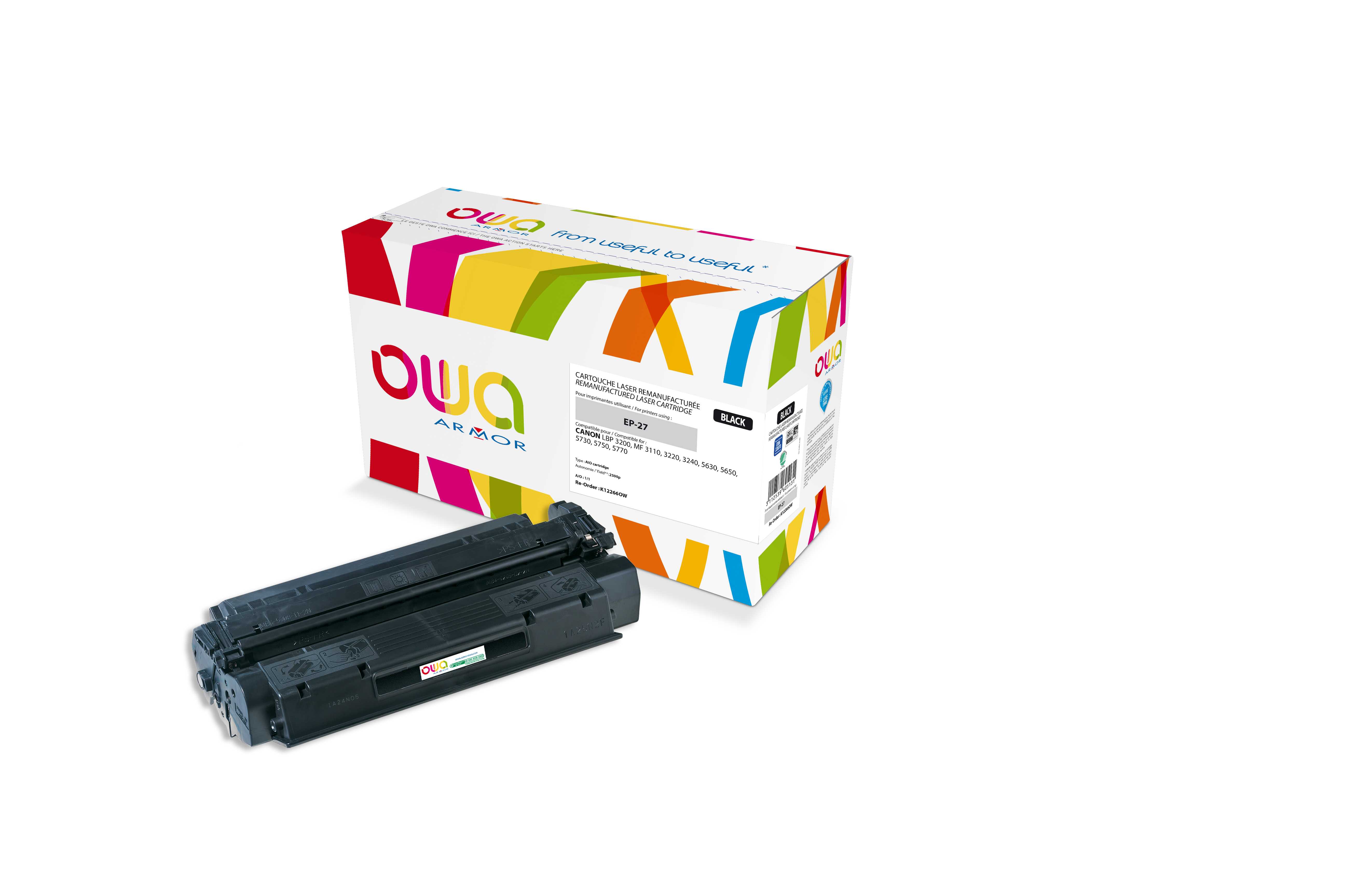 OWA Armor toner kompatibilný s Canon LBP 3200, EP-27, 2500st, čierna/ black