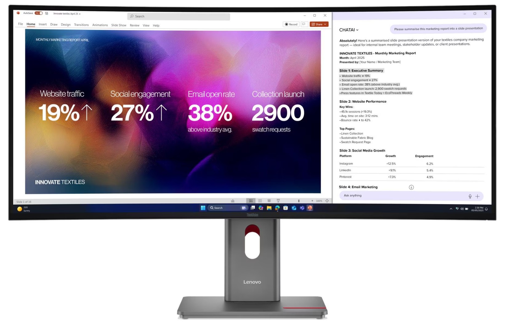 Lenovo P40WD-40 39, 7" 21:9 5120x2160 1000:1 4ms 