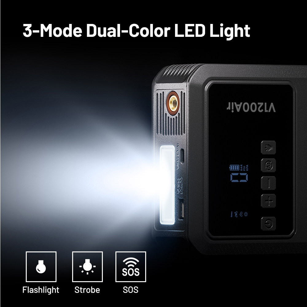 TOPDON Car Jump Starter Jump Surge V1200air/ 10000mAh/ 1200A/ 6, 0l benzín/ 4, 5l nafta 