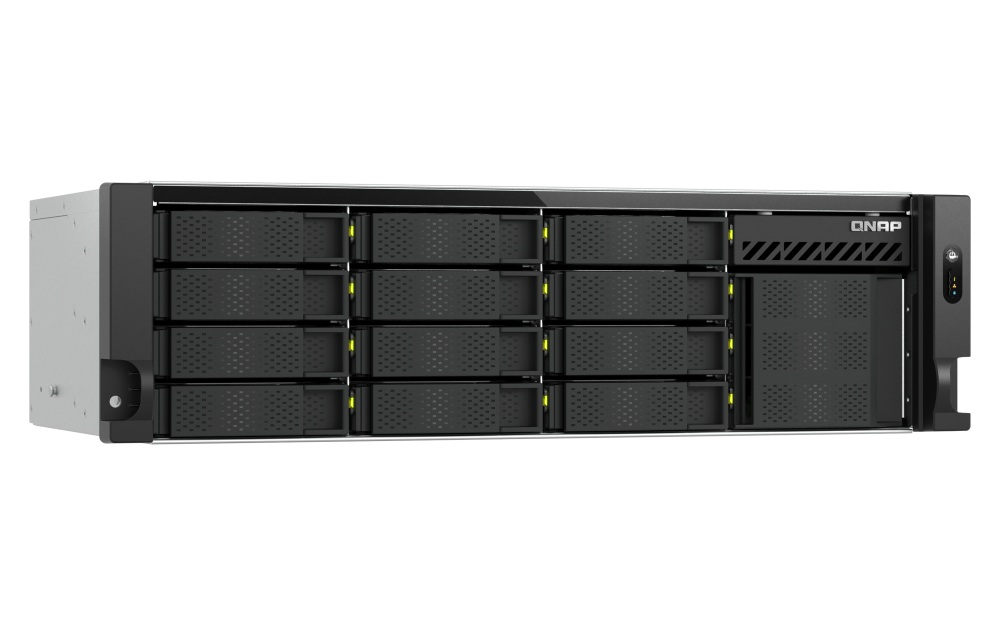 QNAP TS-h1655XeU-RP-8G (8core 2, 8GHz, 8GB RAM, 12x SATA + 4x E1.S/ M.2, 2x PCIe, 2x 2, 5GbE, 1x 10GbE) 