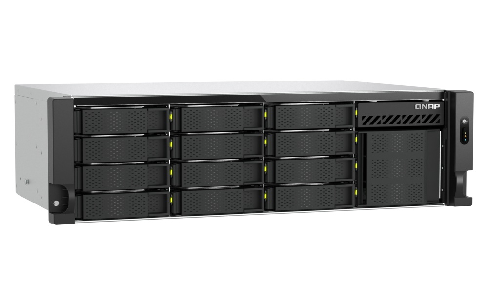 QNAP TS-h1655XeU-RP-8G (8core 2, 8GHz, 8GB RAM, 12x SATA + 4x E1.S/ M.2, 2x PCIe, 2x 2, 5GbE, 1x 10GbE) 