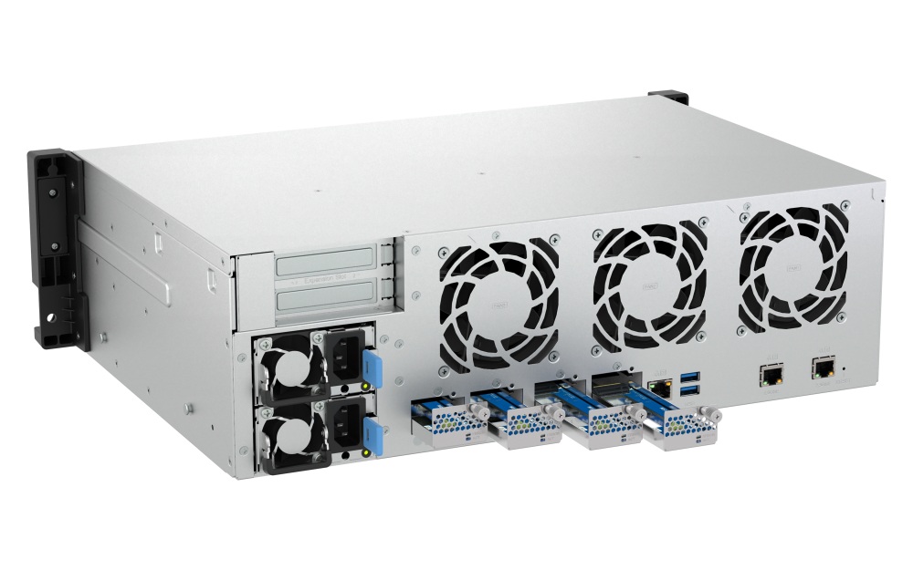 QNAP TS-h1655XeU-RP-8G (8core 2, 8GHz, 8GB RAM, 12x SATA + 4x E1.S/ M.2, 2x PCIe, 2x 2, 5GbE, 1x 10GbE) 