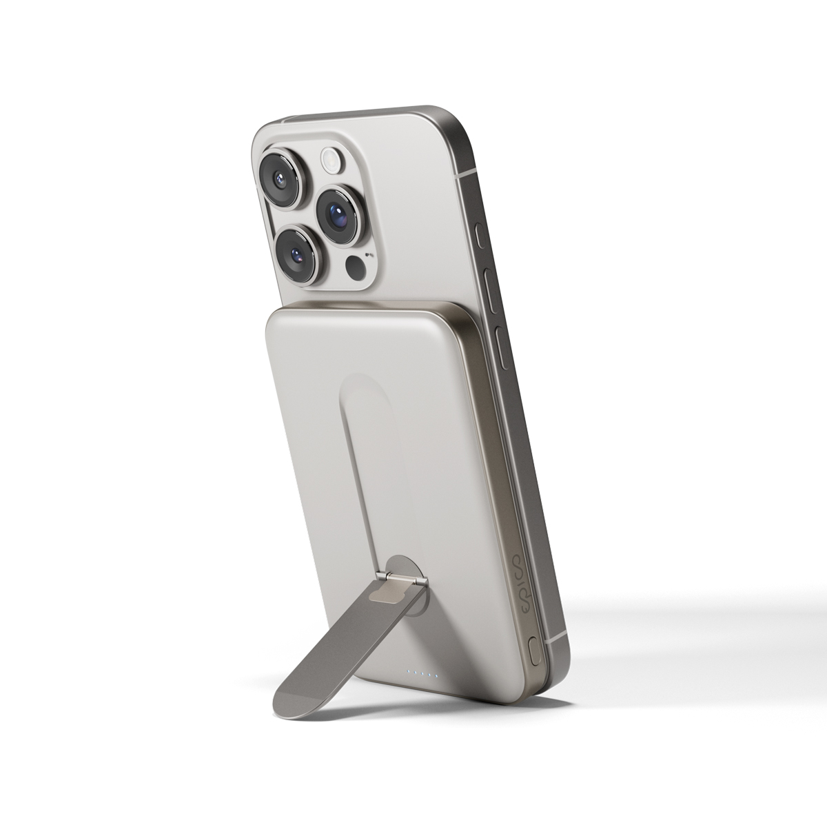 Epico Qi2 5000mAh Alu Mag+ Stand PB EM52 - titán 