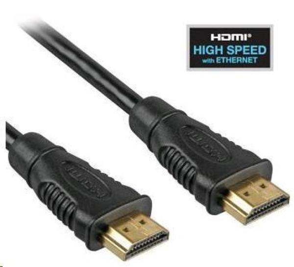 PREMIUMCORD HDMI High Speed + Ethernet kábel (v1.4) 10 m,  pozlátené konektory