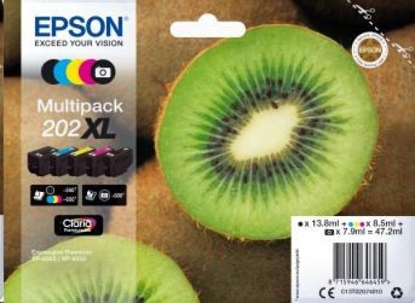 Atrament EPSON Multipack "Kiwi" 5 farieb 202XL Claria Premium Ink