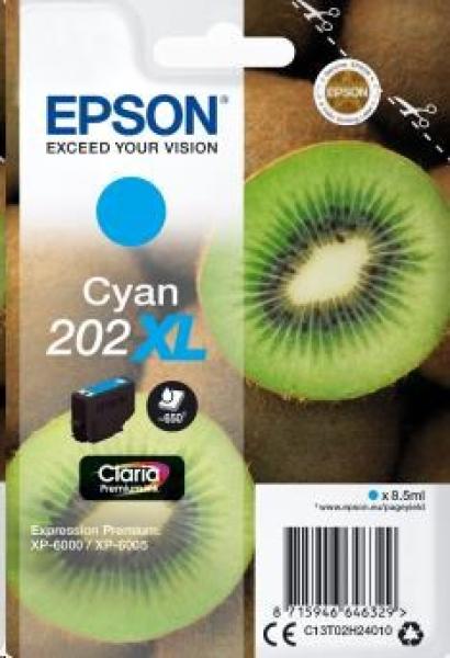 Atramentová tyčinka EPSON Singlepack "Kiwi" Cyan 202XL Claria Premium Ink 8,5 ml