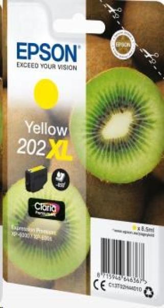 Atramentová tyčinka EPSON Singlepack "Kiwi" Yellow 202XL Claria Premium Ink 8, 5 ml