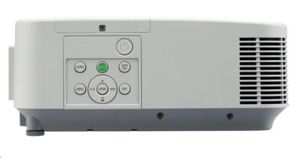 SHARP/ NEC projektor P554U,  1920x1200,  5300ANSI,  20000:1,  HDMI,  D-sub,  RCA,  RJ45,  REPRO 20W4