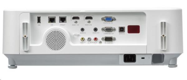 NEC projektor P554U,  1920x1200,  5300ANSI,  20000:1,  HDMI,  D-sub,  RCA,  RJ45,  REPRO 20W7