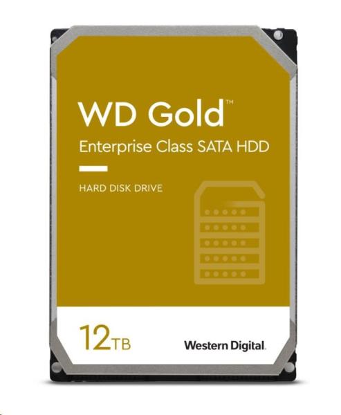WD GOLD WD121KRYZ 12TB SATA/  6Gb/ s 256MB cache 7200 otáčok za minútu,  CMR,  Enterprise