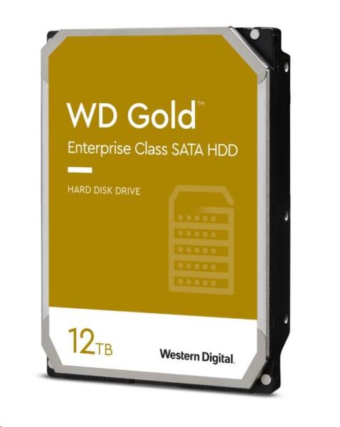 WD GOLD WD121KRYZ 12TB SATA/  6Gb/ s 256MB cache 7200 otáčok za minútu,  CMR,  Enterprise2