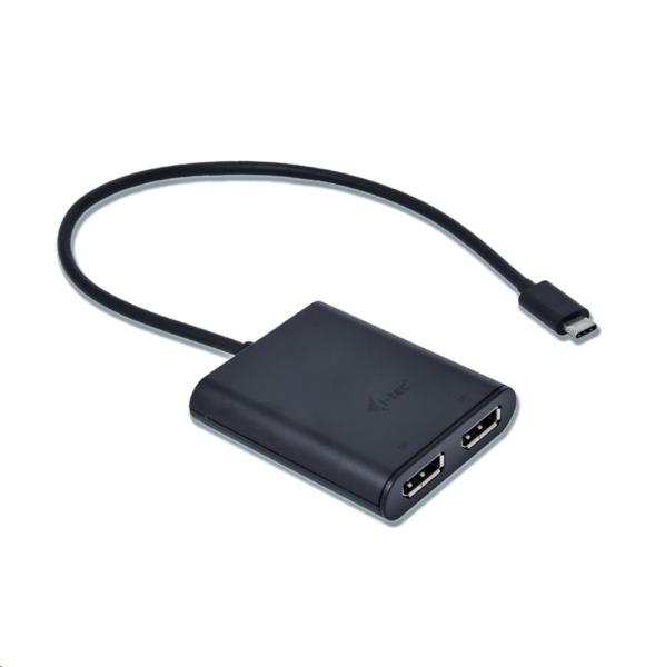 adaptér iTec USB-C na duálny Display Port0