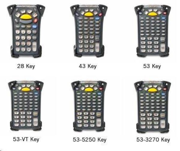 Motorola/ Zebra terminál MC9200 GUN, WLAN, 2D IMAGER (SE4750SR), 1GB/ 2GB, 53 kľúčov, WE 6.5.X,  MS OFFICE,  BT,  IST,  RFID1
